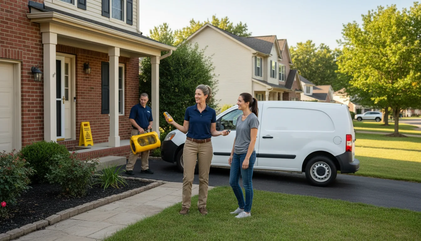 Residential water damage restoration in Dawson, PA